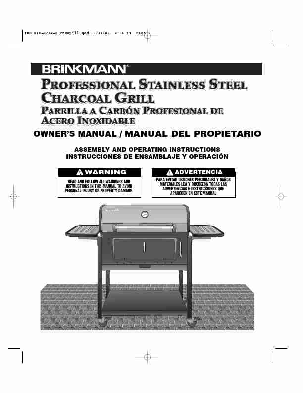Brinkmann Charcoal Grill PROFESSIONAL STAINLESS STEEL Charcoal Grill-page_pdf